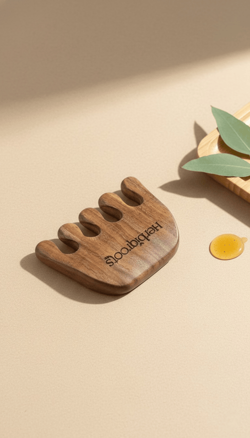 Wooden Scalp Massager Comb