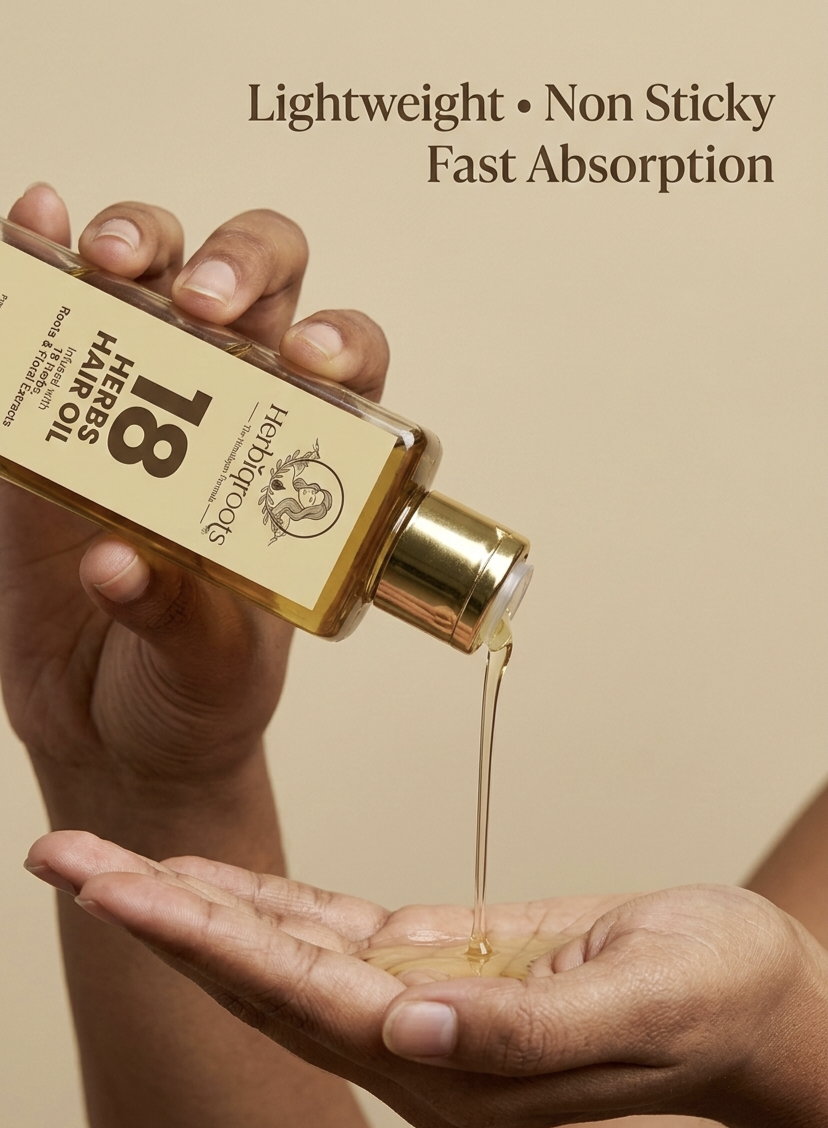 HerbiqRoots 18 Herbs Hair Oil – 3 Bottle Combo (Special Offer)