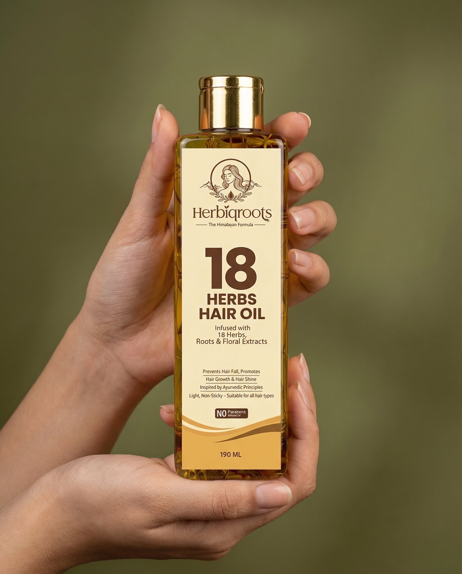 HerbiqRoots 18 Herbs Hair Oil – 3 Bottle Combo (Special Offer)