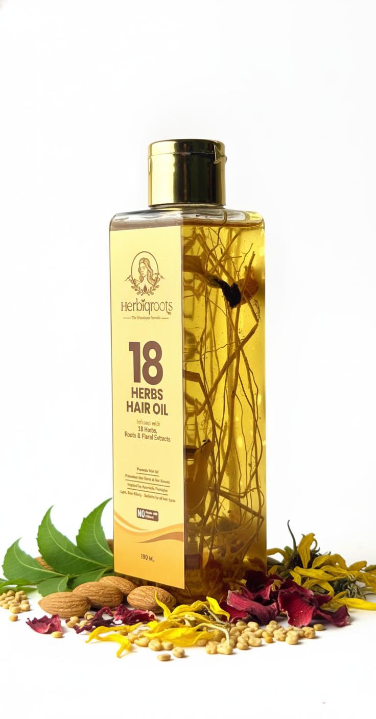18 Herbs Hair Oil (190 ml)