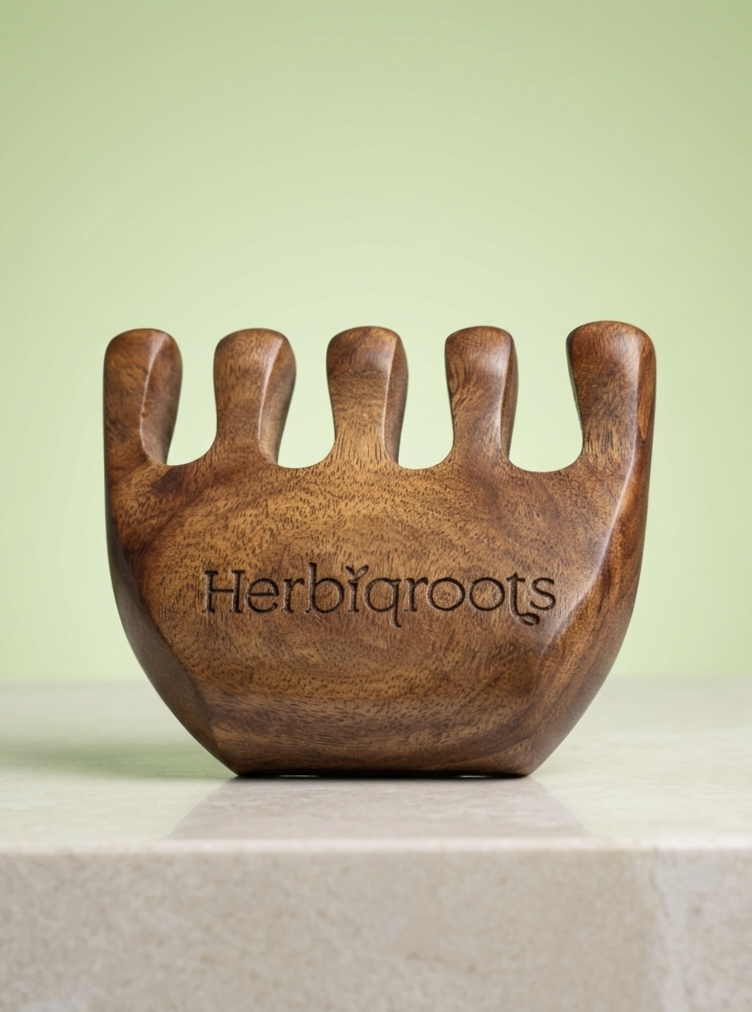 Wooden Scalp Massager Comb